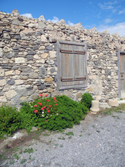 Fototapeta na wymiar Mauer an der Festung in Ierapetra, Kreta