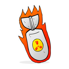 cartoon atom bomb