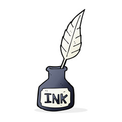 cartoon ink bottle