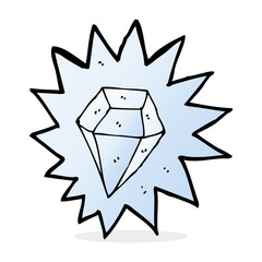 cartoon huge diamond