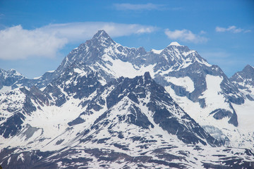 Fototapeta na wymiar Glacier at gornergrat station, zermatt, switzerland