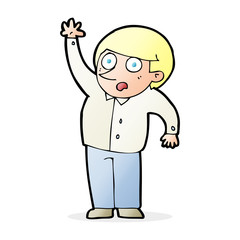 cartoon man asking question