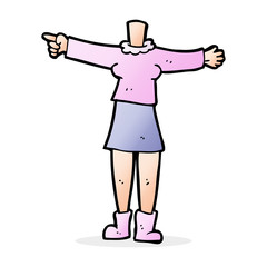 cartoon female body (add photos or mix and match cartoons)