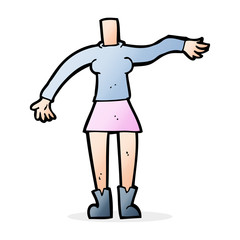 cartoon female body (add photos or mix and match cartoons)
