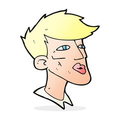 cartoon male model guy