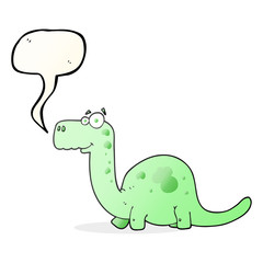 speech bubble cartoon dinosaur