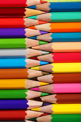Drawing colourful pencils background, close up