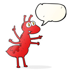 speech bubble cartoon ant