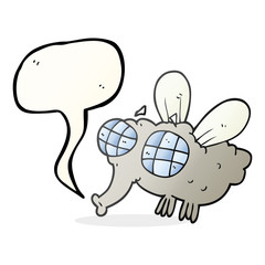 speech bubble cartoon fly