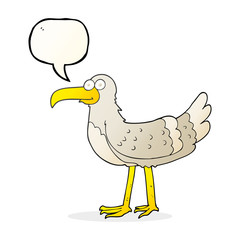 speech bubble cartoon seagull