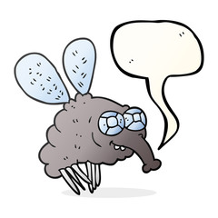 speech bubble cartoon fly