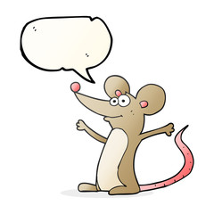 speech bubble cartoon mouse