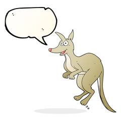 speech bubble cartoon kangaroo