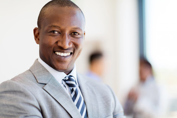 african businessman close up portrait
