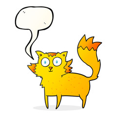 speech bubble cartoon cat