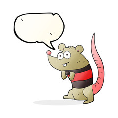 speech bubble cartoon rat