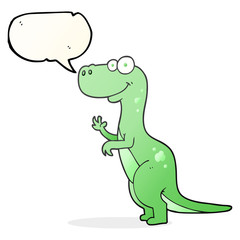 speech bubble cartoon dinosaur