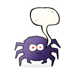speech bubble cartoon spider