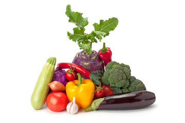 Fresh and ripe vegetables.