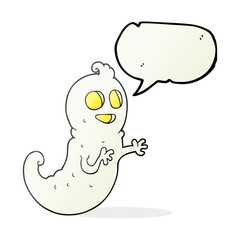speech bubble cartoon ghost