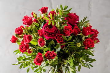 red roses bouquet