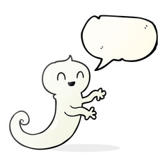 speech bubble cartoon ghost