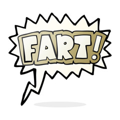 speech bubble cartoon fart symbol