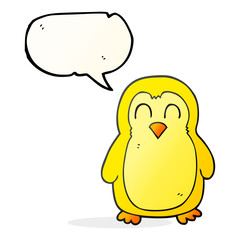 speech bubble cartoon bird