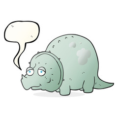 speech bubble cartoon dinosaur