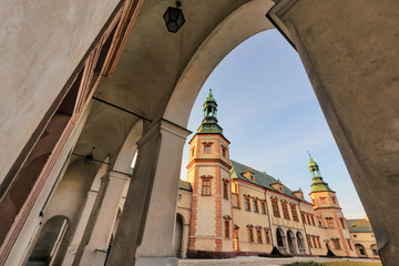 Bishops Palace, Kielce, Poland in sunset light.