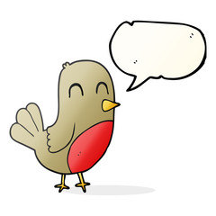 speech bubble cartoon robin