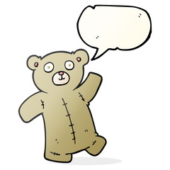 speech bubble cartoon teddy bear