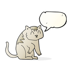 speech bubble cartoon cat