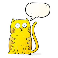speech bubble cartoon cat