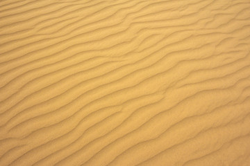  perfect texture of sand waves. pattern of sand on the beach .
