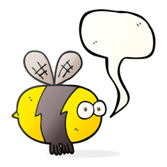 speech bubble cartoon bee