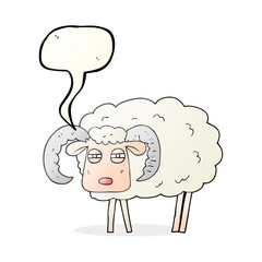 speech bubble cartoon ram