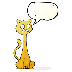 speech bubble cartoon cat