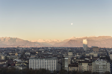Sunrise  in  Turin, Italy