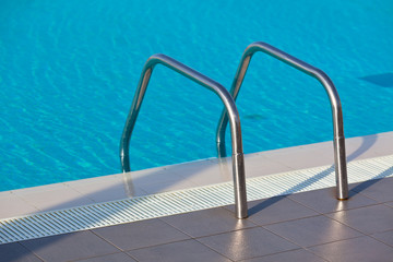 Ladder of a swimming pool