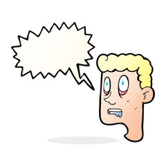 speech bubble cartoon staring man drooling