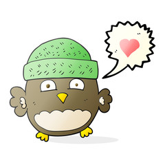 speech bubble cartoon cute owl