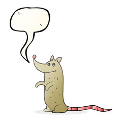 speech bubble cartoon rat