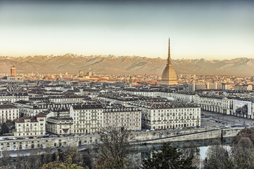 Sunrise  in  Turin, Italy
