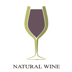 Symbolic abstract   silhouettes of wine glasses.