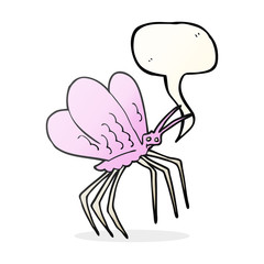 speech bubble cartoon butterfly