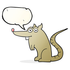 speech bubble cartoon rat