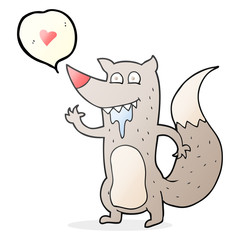 speech bubble cartoon hungry wolf