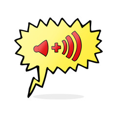 speech bubble cartoon volume symbol