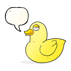 speech bubble cartoon duck